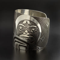Owl and Moon - Silver Bracelet
