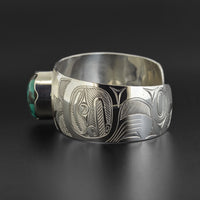 Killerwhale - Silver Bracelet with Turquoise