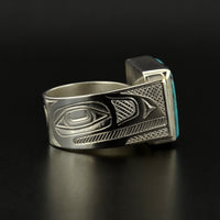 Raven - Silver Ring with Turquoise