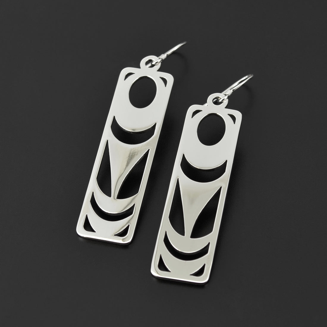 Salish Feather - Silver Earrings