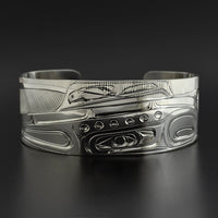 Orca in the Rain - Silver Bracelet