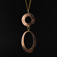 Hummingbird - 14k Rose Gold Pendant