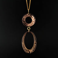 Hummingbird - 14k Rose Gold Pendant