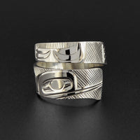 Hummingbird - Silver Wrap Ring