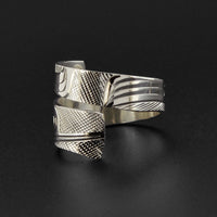 Hummingbird - Silver Wrap Ring
