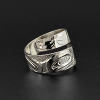 Hummingbird - Silver Wrap Ring