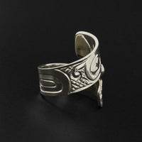 Hummingbird - Silver Ring with Amethyst
