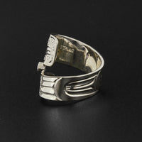Hummingbird - Silver Ring with Amethyst