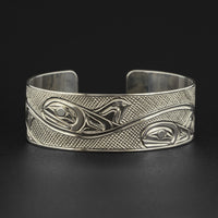 Pod of Killerwhales - Silver Bracelet