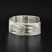 Raven and Sun - Silver Bracelet