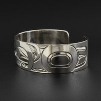 Raven and Sun - Silver Bracelet
