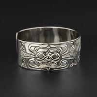 Raven and Sun - Silver Bracelet