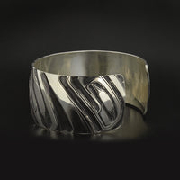 Abstract (Mouse Woman) - Silver Bracelet
