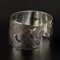 Panel Pipe Design - Silver Bracelet