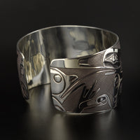 Panel Pipe Design - Silver Bracelet