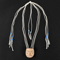 Reflections Out of Time - Alder Mask on Cotton Necklace