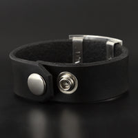 Eagle - Leather and Silver Bracelet