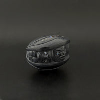 First Men - Argillite Pendant with Abalone Inlays