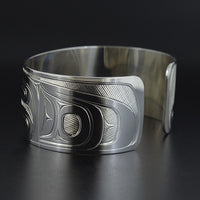 Whale and Salmon - Silver Bracelet