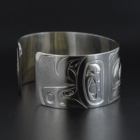 Whale and Salmon - Silver Bracelet