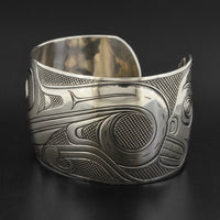 Butterfly and Skull - Silver Bracelet