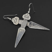 Dagger - Silver Earrings