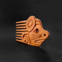Mouse Woman - Yew Wood Comb