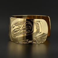 Eagle with Beaver - 14k Gold Bracelet