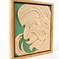 Young Wild Woman - Yellow Cedar Panel