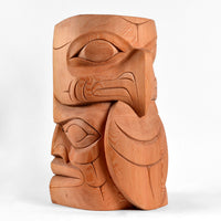 Eagle and Human - Red Cedar Pole