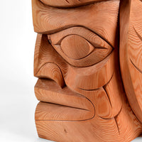 Eagle and Human - Red Cedar Pole