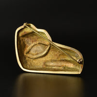 Raven - 14k Gold Brooch