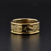 Hummingbirds - 14k Gold Ring