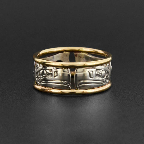 Eagles - Silver and Gold Ring