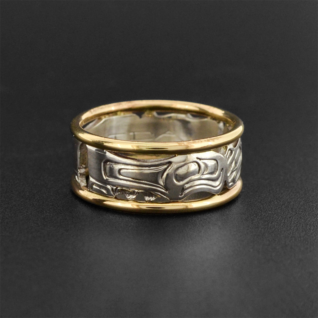 Eagles - Silver and Gold Ring