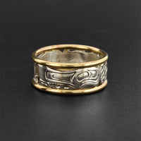 Eagles - Silver and Gold Ring