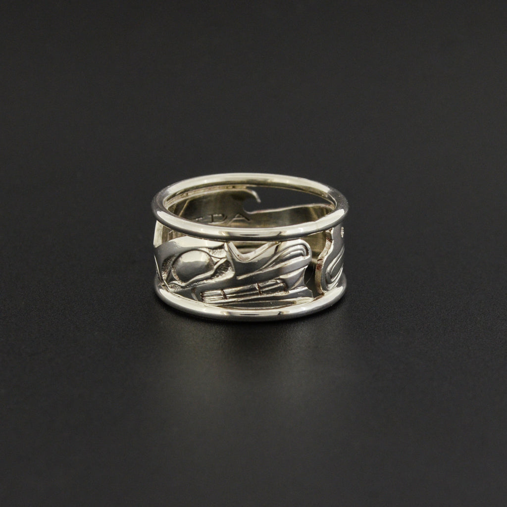 Whale - Silver Ring