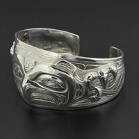 The Cycle of Life - Repoussé Silver Bracelet