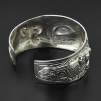 The Cycle of Life - Repoussé Silver Bracelet