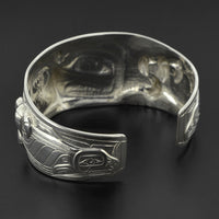 The Cycle of Life - Repoussé Silver Bracelet