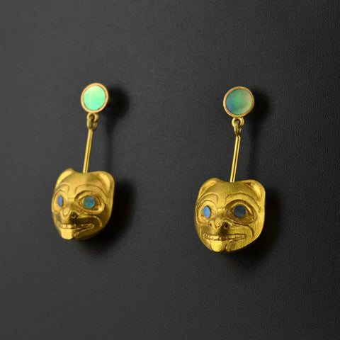 Bears - 22k Gold Earrings