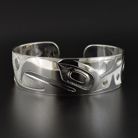 Eagle and Whale - Silver Bracelet
