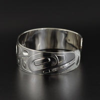 Eagle and Whale - Silver Bracelet