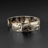 Killerwhale and Thunderbird - Silver Bracelet
