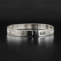 Hummingbirds - Silver Clasping Bracelet
