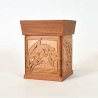 Salmons' Home Coming - Bentwood Box with Abalone