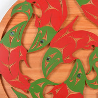 The Return of the Salmon - Red Cedar Panel