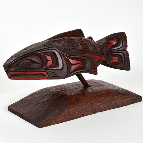 Salmon - Red Cedar Sculpture