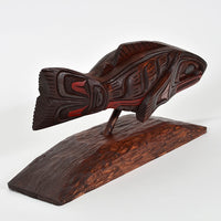 Salmon - Red Cedar Sculpture