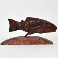 Salmon - Red Cedar Sculpture